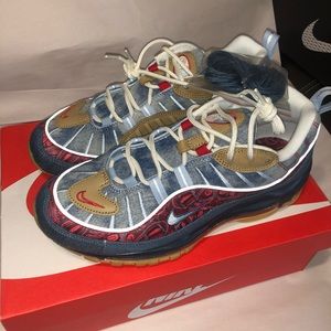 Nike Air Max 98 Wild West Blue/Red Men's 7.5
